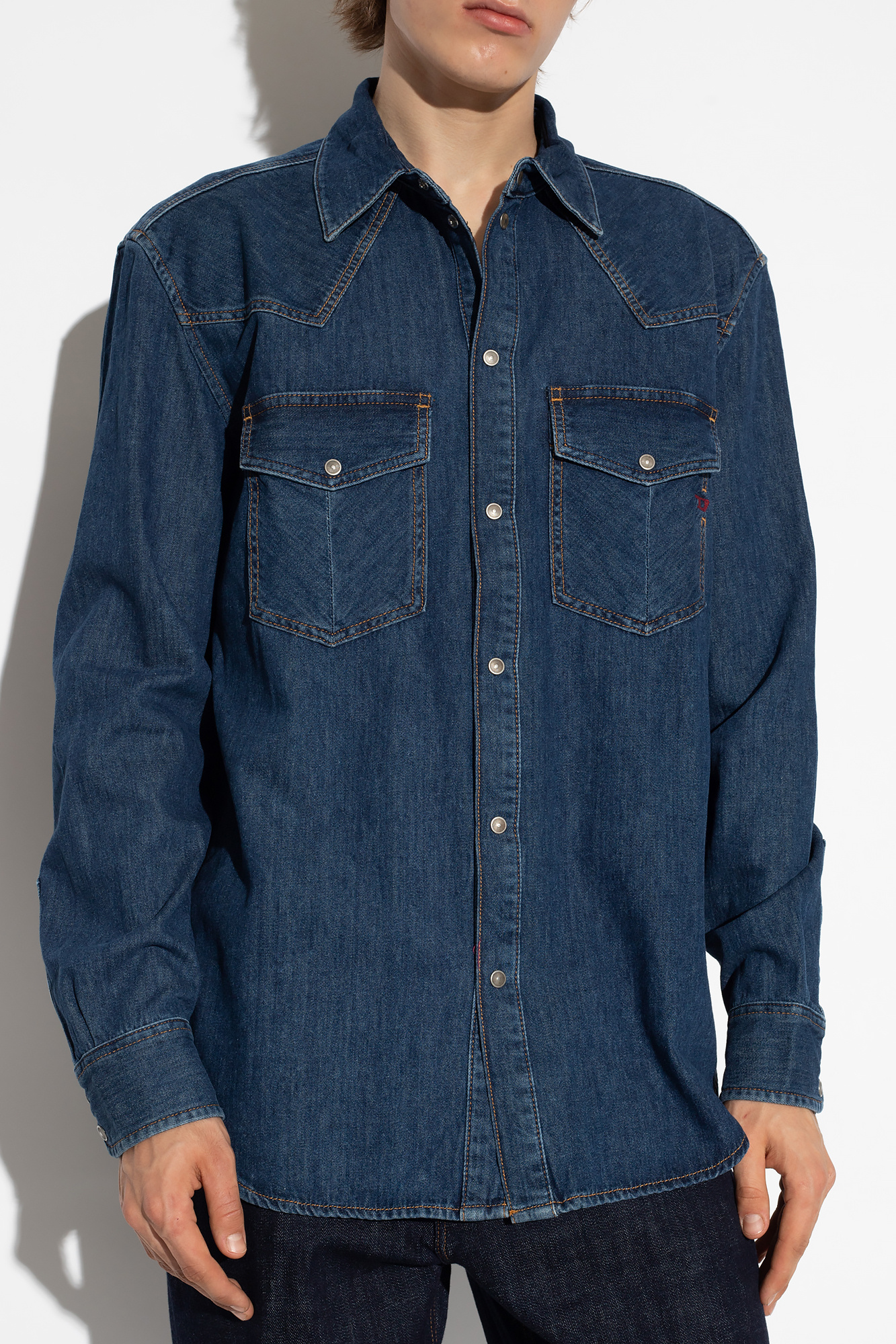 Diesel mens denim store shirt